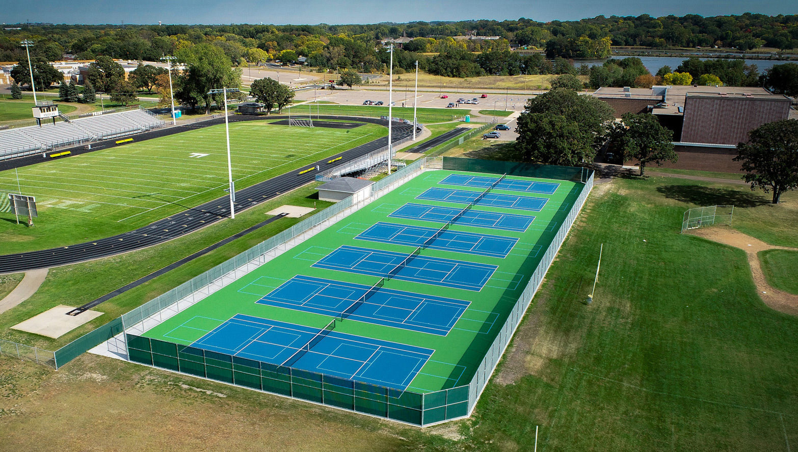 Design Tree Civil Engineering Fridley High School Tennis Courts
